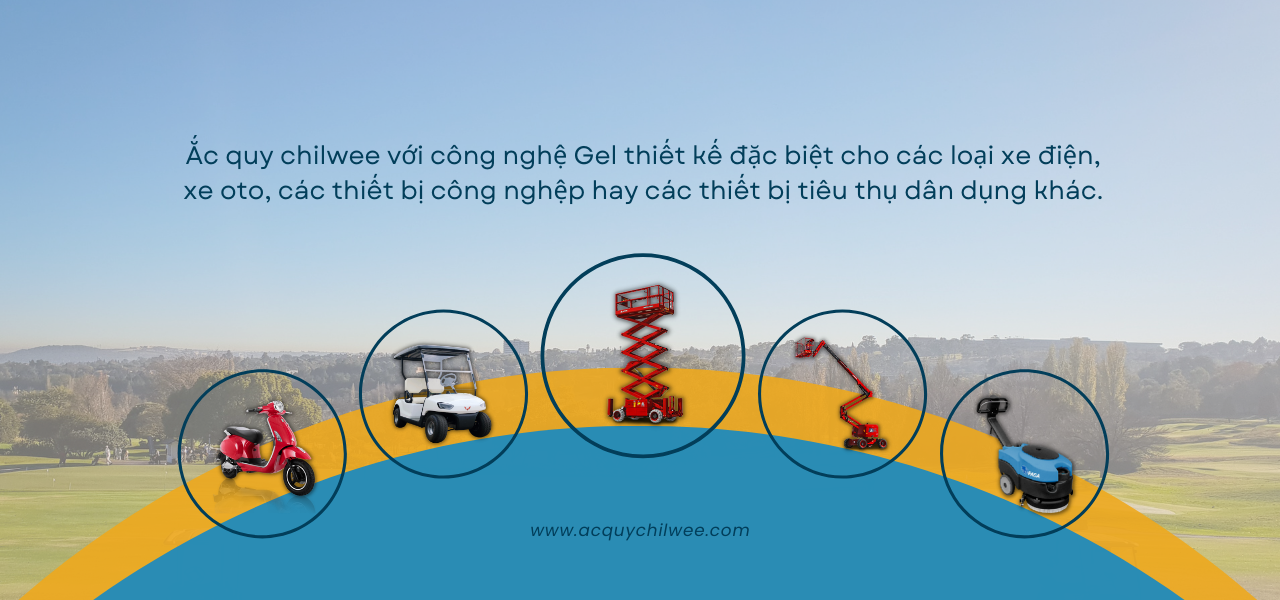 Ắc quy Chilwee được ứng dụng trong nhiều thiết bị sử dụng - Đại lý bình ắc quy
