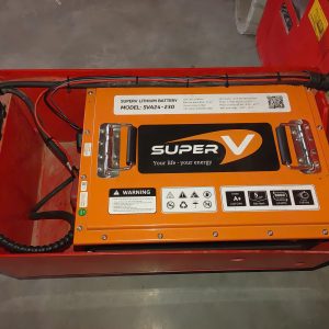 Lắp đặt Pin Lithium Superv 25.6V (SVA24-230) cho xe nâng người