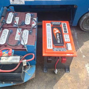 Lắp đặt pin lithium SuperV 25.6V (SVA24-150)